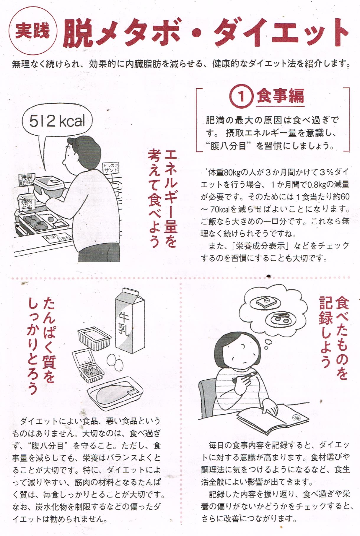 脱メタボダイエット食事編