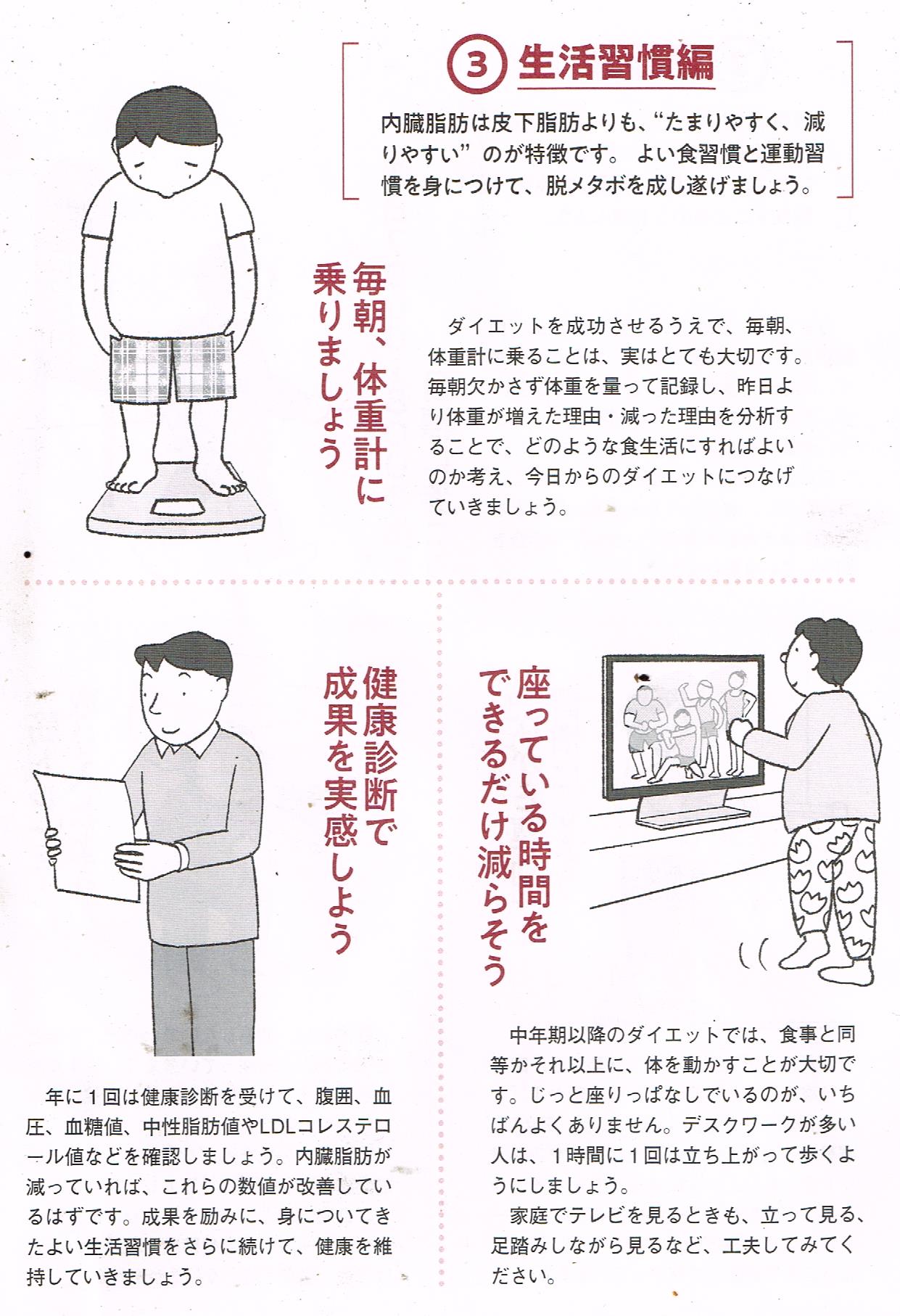 脱メタボダイエット生活習慣編